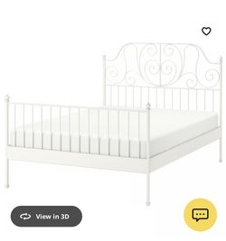 White Full Bedframe
