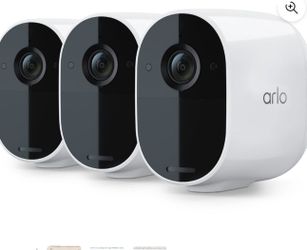 New in box The Arlo Essential Camera - 3 Pack - Wireless Security, 1080p Video,