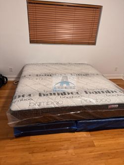King mattress PILLOW TOP and box spring set (2pc - brand new) NEW KING-QUEEN-FULL-TWIN SIZE SETS MATTRESS AND BOX SPRING