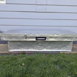 Husky 71.36 in. Diamond Plate Aluminum Full Size Crossbed Truck Tool Box