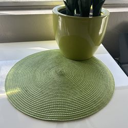 Green Woven Placemats