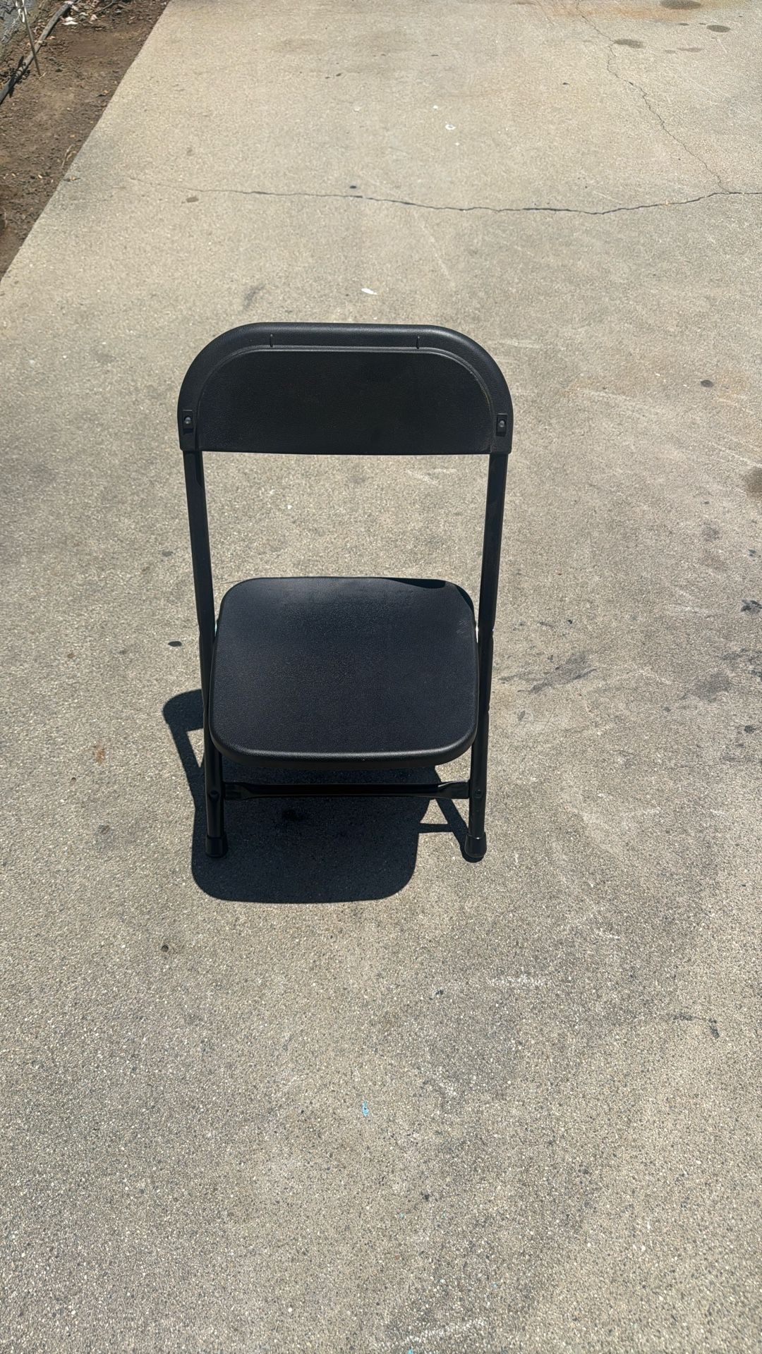 Kids Black Folding Chairs