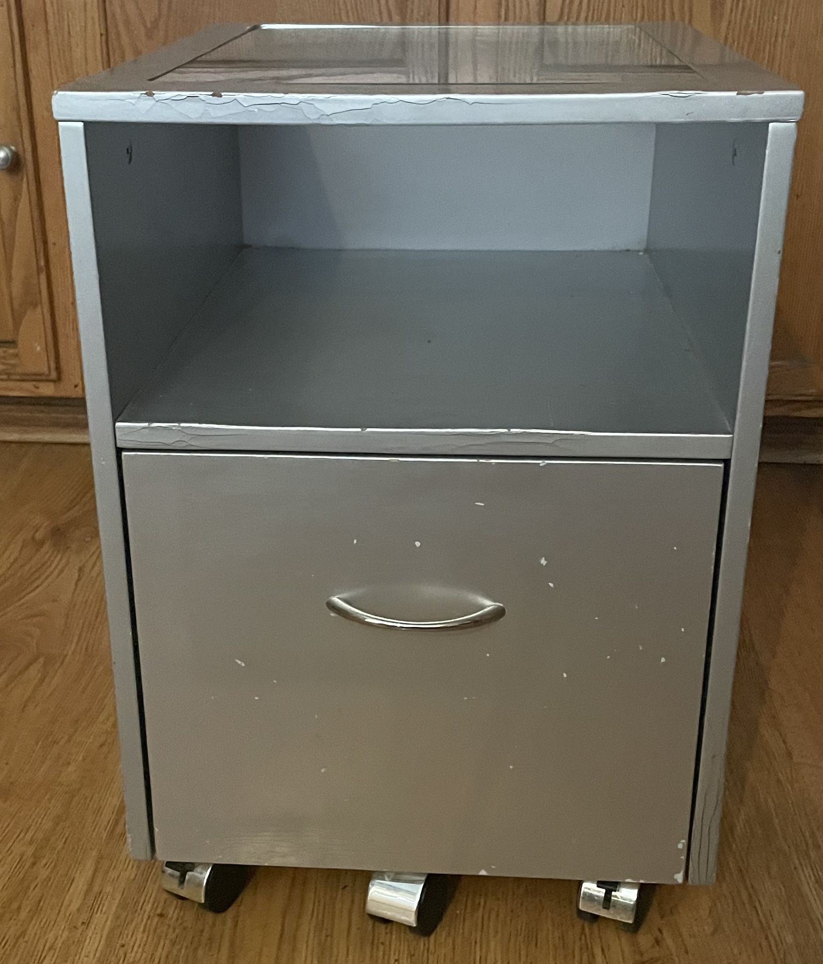 Silver storage File Cabinet