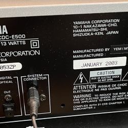 Yamaha CDC-E500/RX-E400 Vintage 