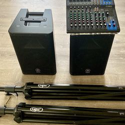 Speakers Yamaha Dxr8 With Mixer MG12XUK 