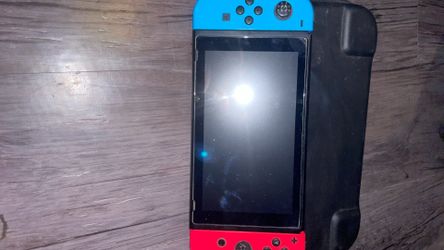 Nintendo switch with games and case