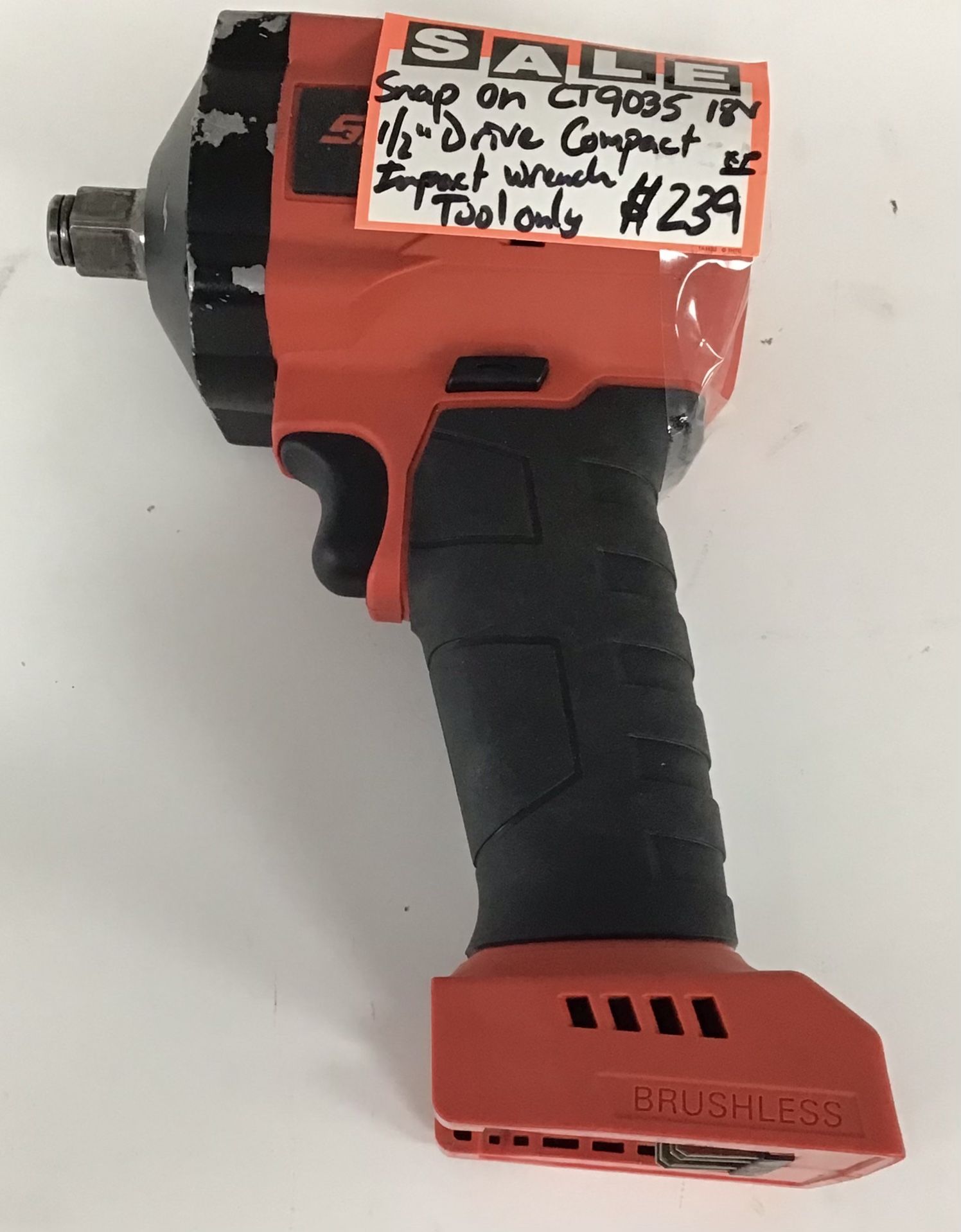 Snap On CT9035 18V 1/2” Drive Compact Impact Wrench Tool Only 