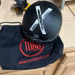 Black Motorcycle Helmet XL