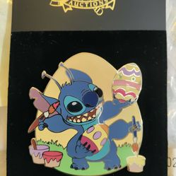 Disney Auctions Stitch Jumbo Pin Coloring Eggs 