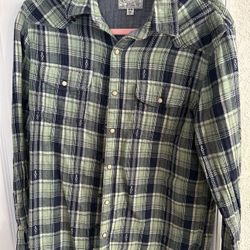 Lucky Brand Double Weave Western Shirt (M)