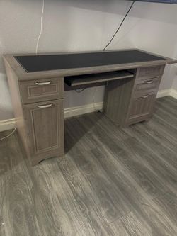 Grey Wood Desk