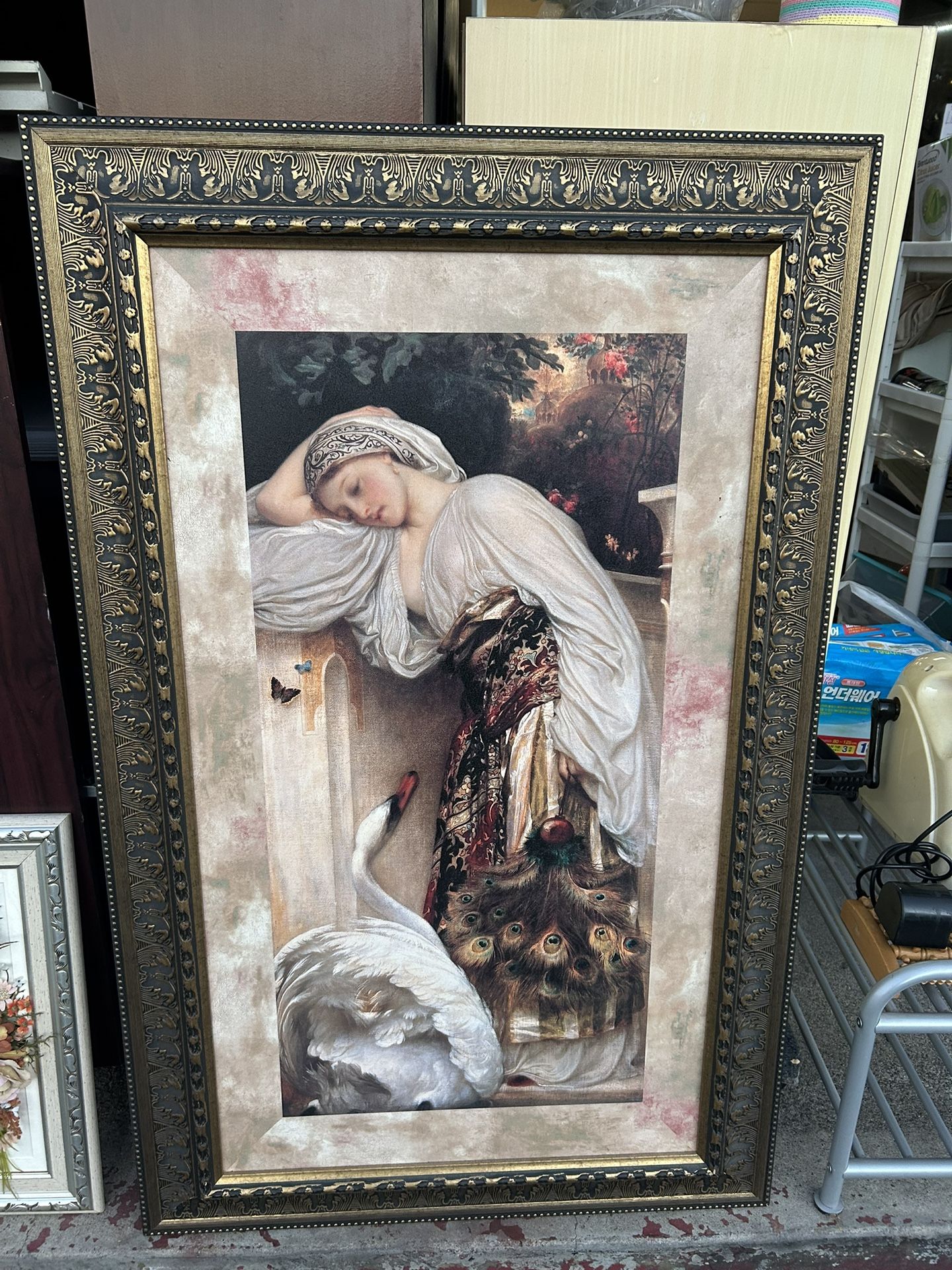 print of the painting Odalisque by the British artist Frederic Leighton