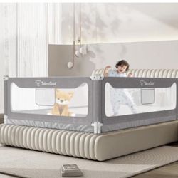NEW TALECO GEAR Bed Rail for Toddlers, Stable Protective Bed Side Rails, Baby Bedrail Guard for King Size Bed (3 Sides for King Size) 78.74x78.74x74.8
