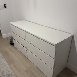 Malm Dresser in White