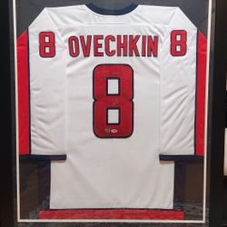 Alex Ovechkin Signed Framed Jersey Psa