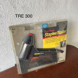 Stanley Dual Power Heavy Duty Electric Stapler/Nailer Corded in Package with Staples TRE 300