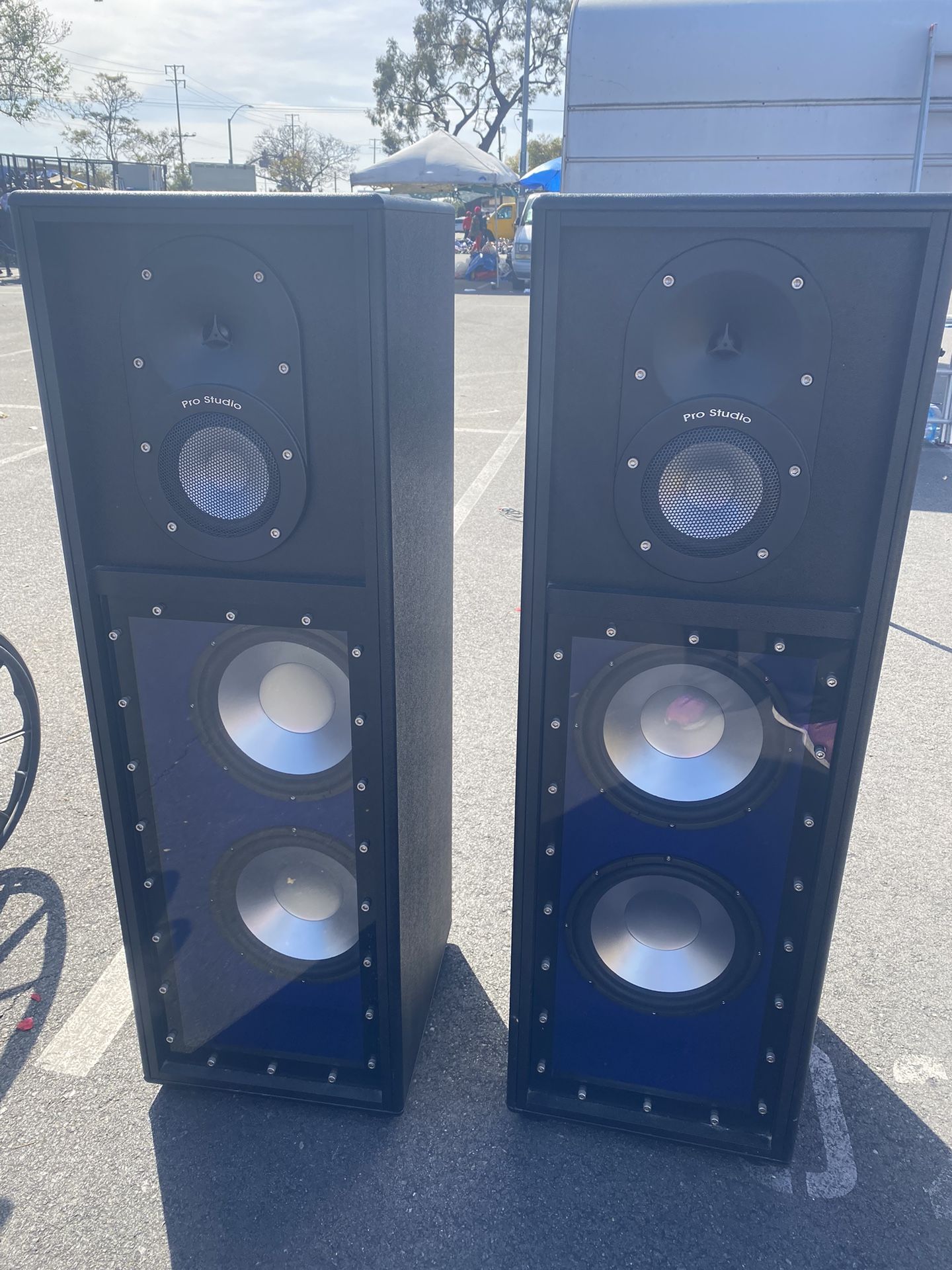 Pro Studio PS412-1 Tower Speakers Pair