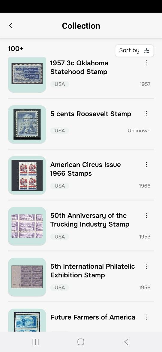 Antique Postal Stamps From 1950s