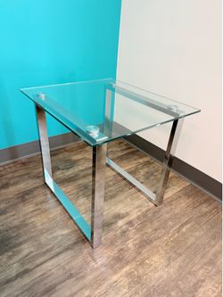 Contemporary Glass Side Table