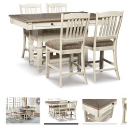 Ashley dining table and 6 chairs set