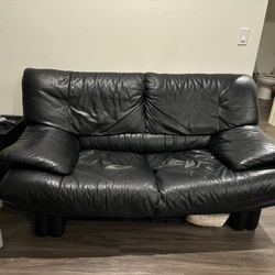 Black Leather Couch