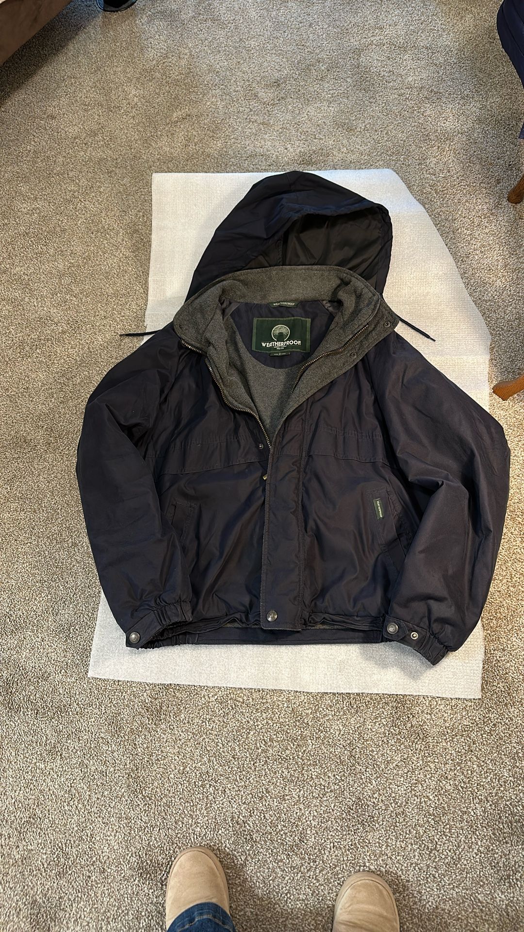 Weatherproof Fleece Lined Jacket Dark Blue
