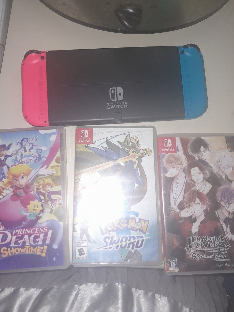 Nintendo Switch Old With Games 