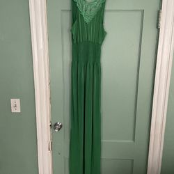 Green Maxi Womens Dress