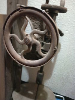 Antique blacksmith drill press