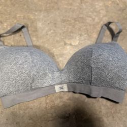 H&M 38C Grey Jersey Bra 