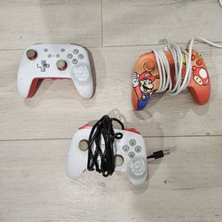 Nintendo Switch Mario Controllers (Wired)