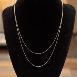 14k solid gold chains