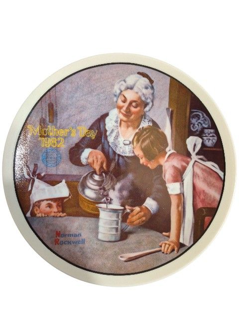 Knowles Norman Rockwell “The Cooking Lesson” Mother’s Day 1982 Collector Plate – No Box or COA