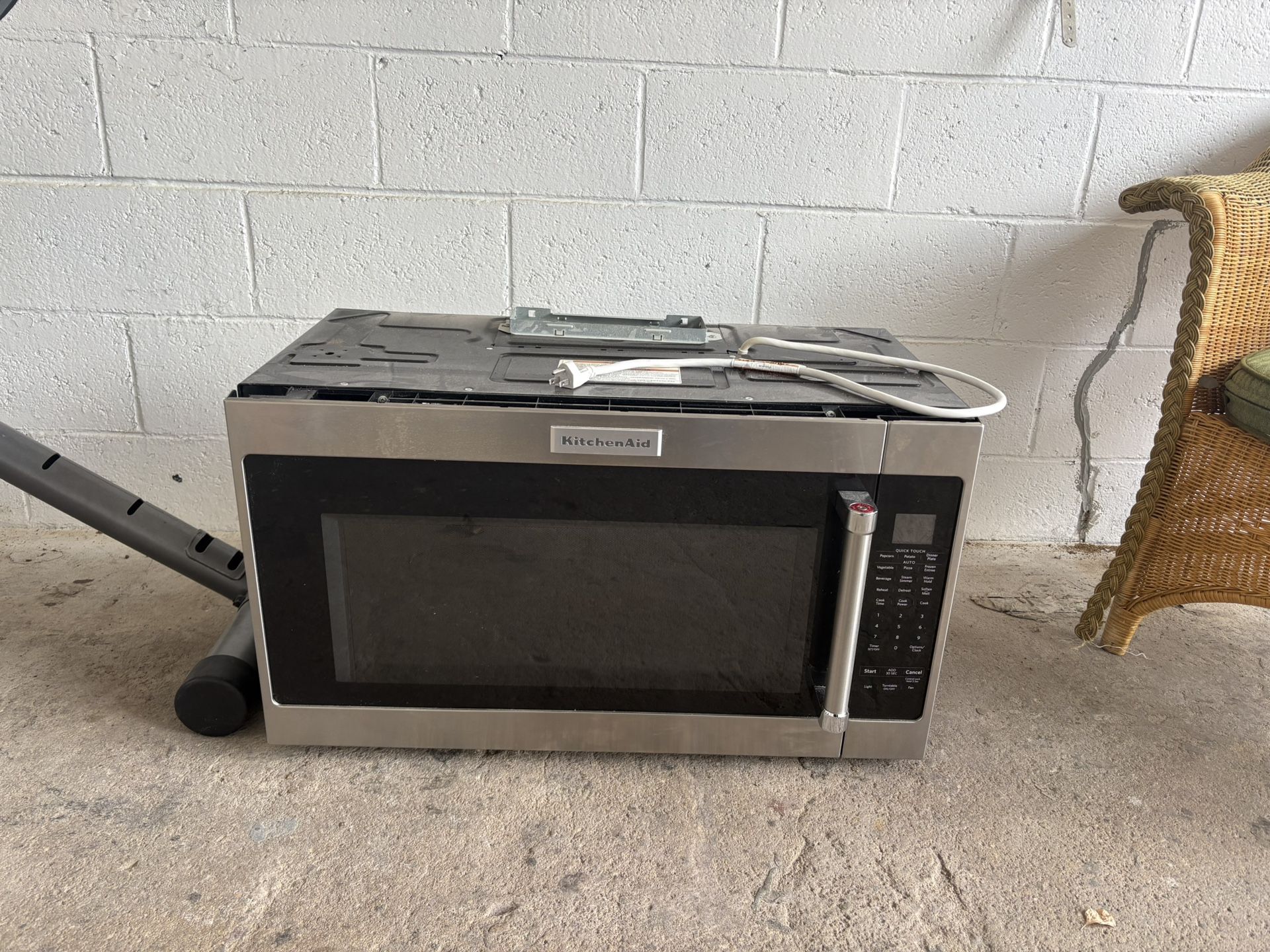 Microwave And Wine Refrigerator