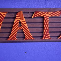3D Printed Avatar Letters “Fire and Ash” Theme