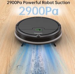 Robot Vacuum,Upgraded 2900Pa Super Thin Robotic Vacuum, 120Mins Max, Tangle Free, Automatic, Quiet