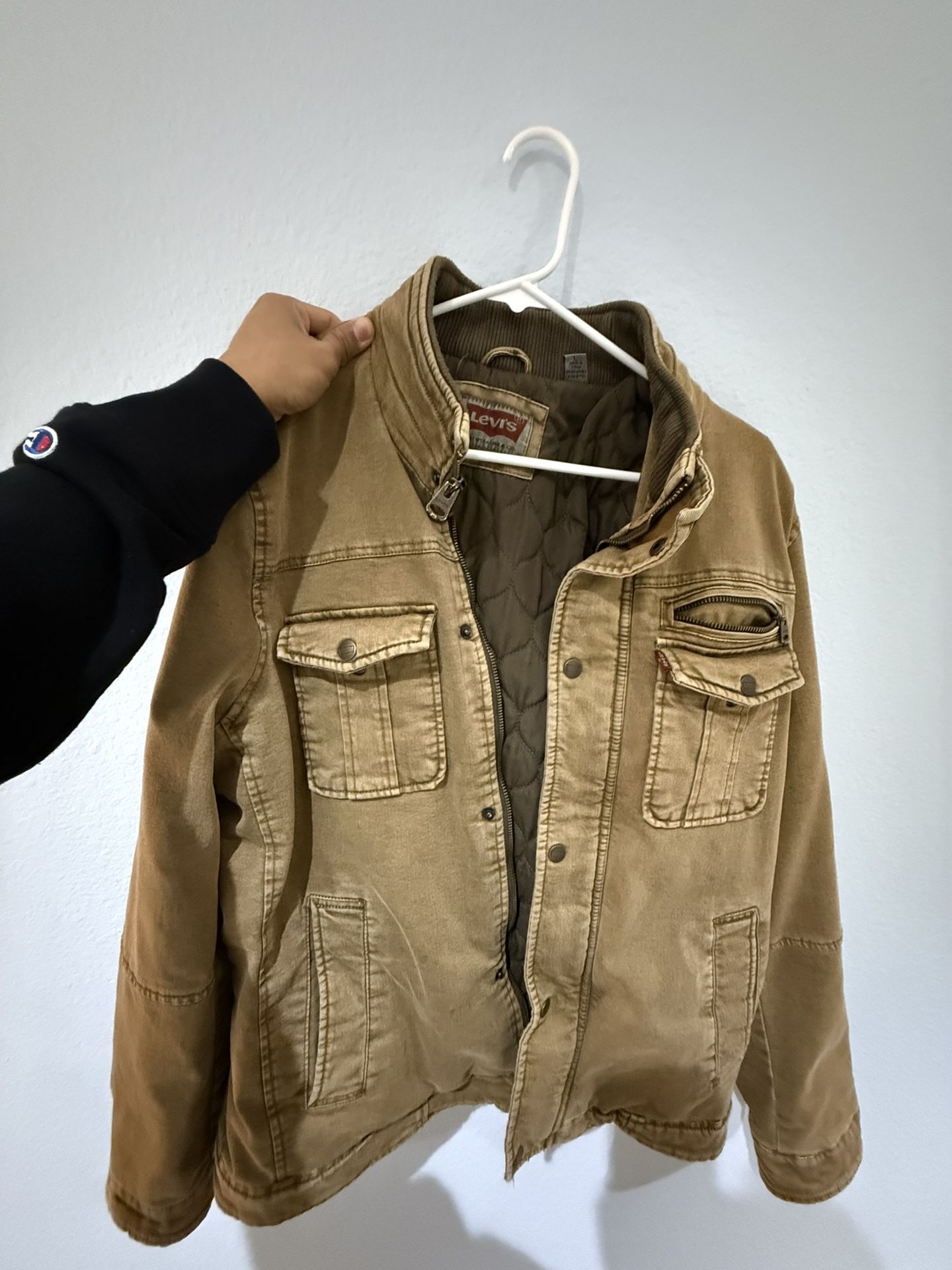 Vintage Levi's Men's Cotton Twill Two Pocket Trucker Brown Jacket