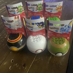 Pokemon Mega Construx Ball Lot of 6 series 17