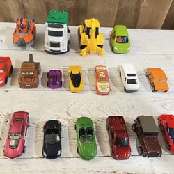 Cars variety of mixed lot of mini cars 17 pieces 