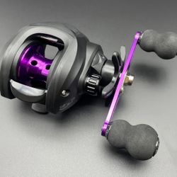 Black And Purple Bait Caster