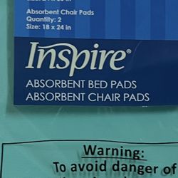 4 reusable washable bed pads and chair pads 