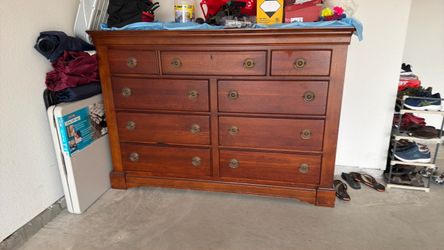 wooden chest of drawers
