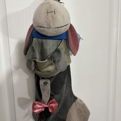 Walt Disney World Vintage Eeyore Plush 3D Christmas Stocking HTF
