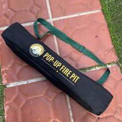 Fireside Outdoor Pop-Up Portable Fire Pit w/ Heat Shield – NEW