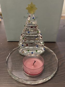 PartyLite P9086 Sparkle Lite Crystal Christmas Tea Light Holder