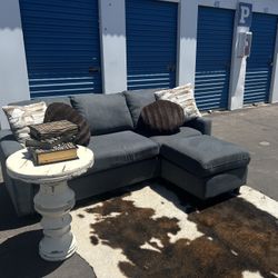 Gray Ashley 2 Piece W Chaise Sectional Couch
