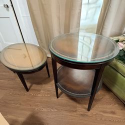 Vintage Oval Coffee Table And End Table