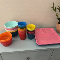 Kids Plates, Cups, Bowls Set 