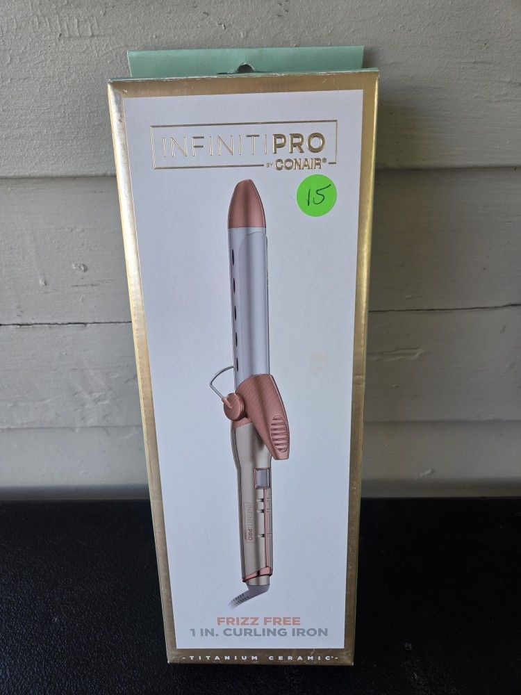 INFINITI PRO CONAIR FRIZZ FREE 1" CURLING IRON. BRAND NEW IN BOX