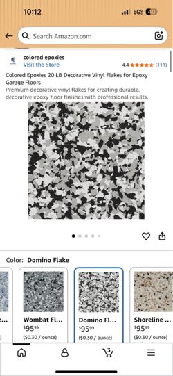 Colored Epoxies 20 LB Decorative Vinyl Flakes